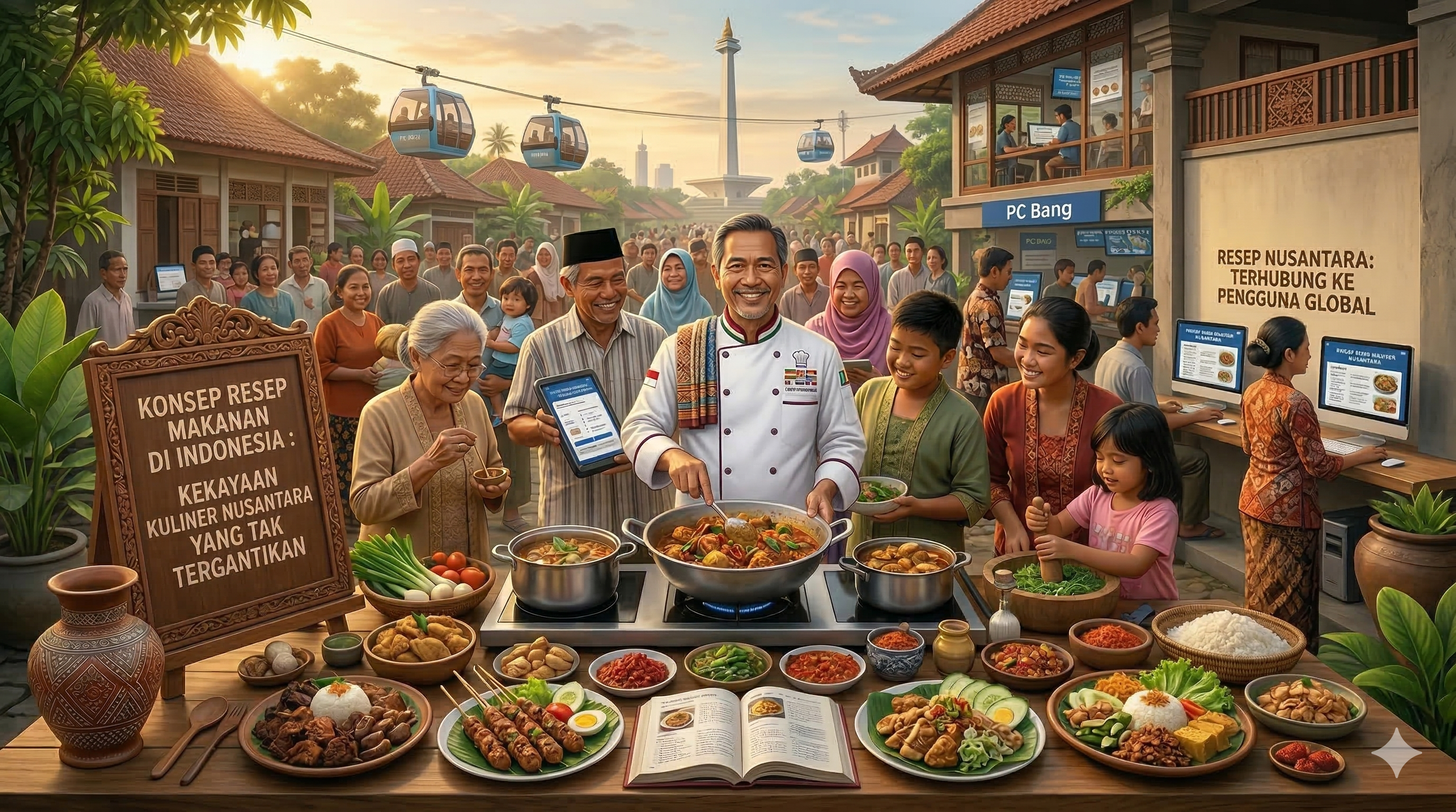 konsep resep makanan indonesia dan kekayaan kuliner nusantara