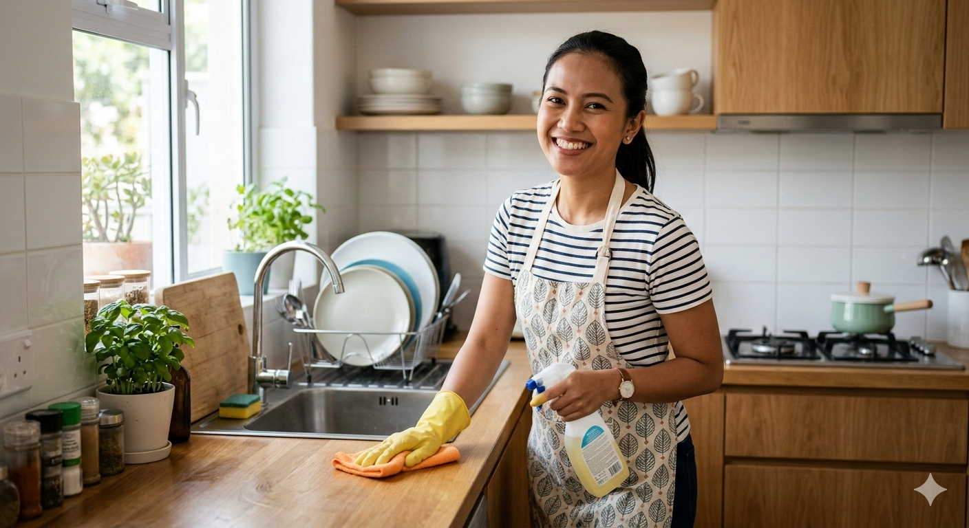 menjaga kebersihan dapur