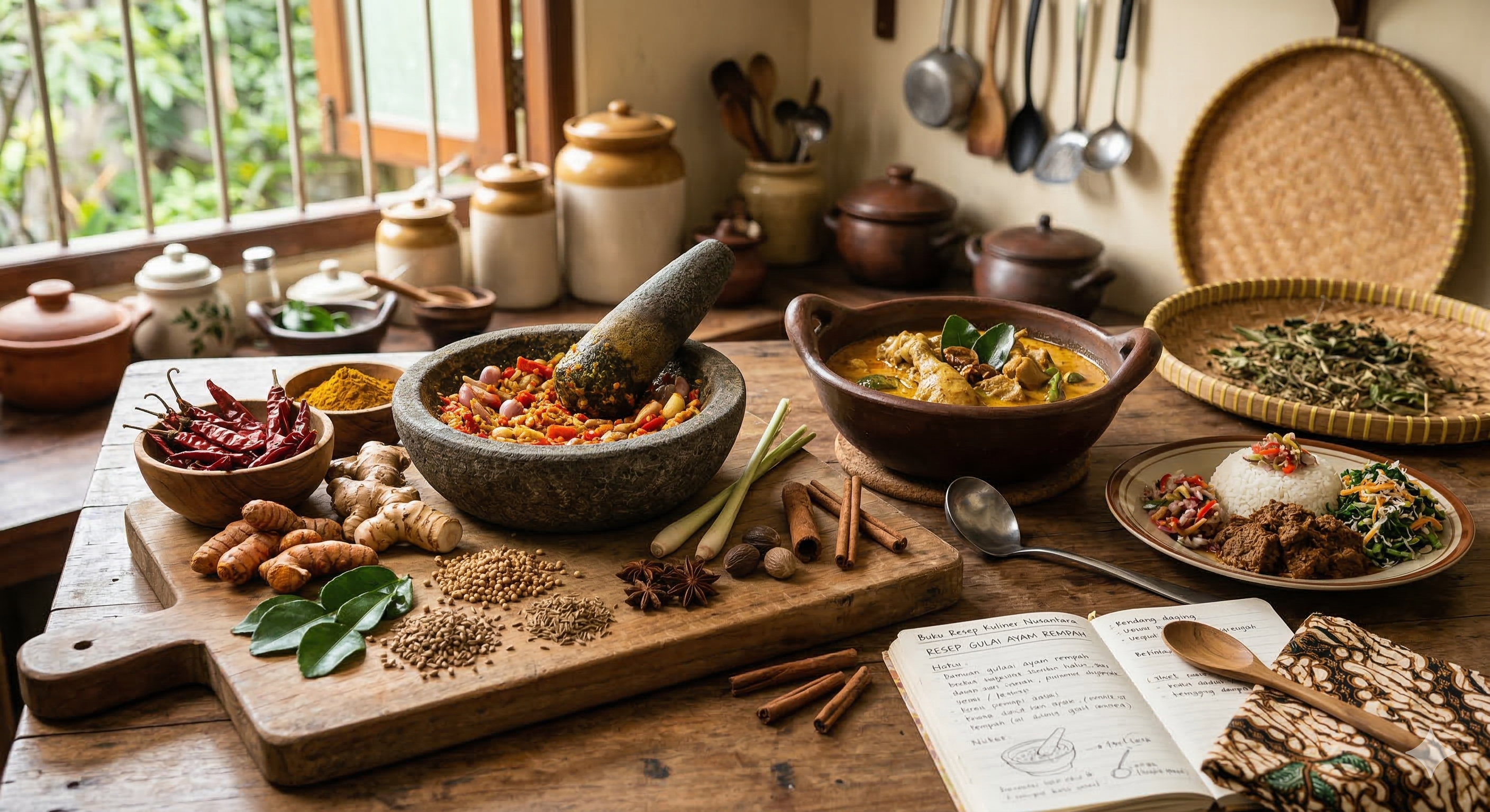 bumbu rempah indonesia untuk resep makanan nusantara